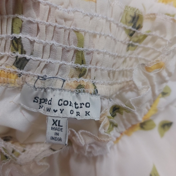 Speed Control Beautiful Floral Design Mini Longsleeve Dress Size XL - Picture 7 of 16